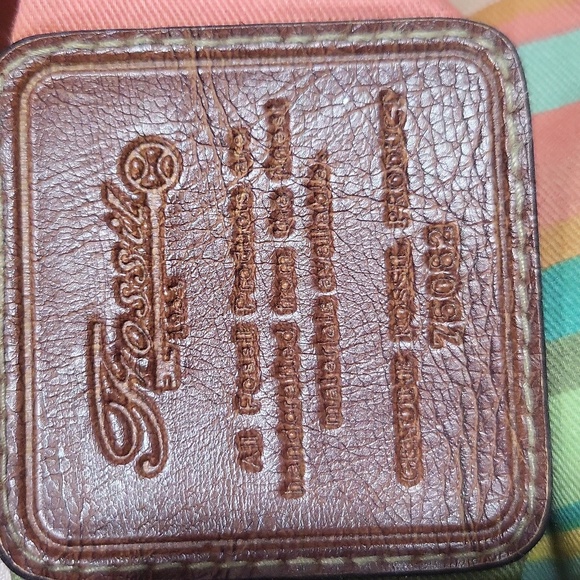 FOSSIL 75062 Woven Tan & Brown Key Shoulder Bag - Picture 4 of 16